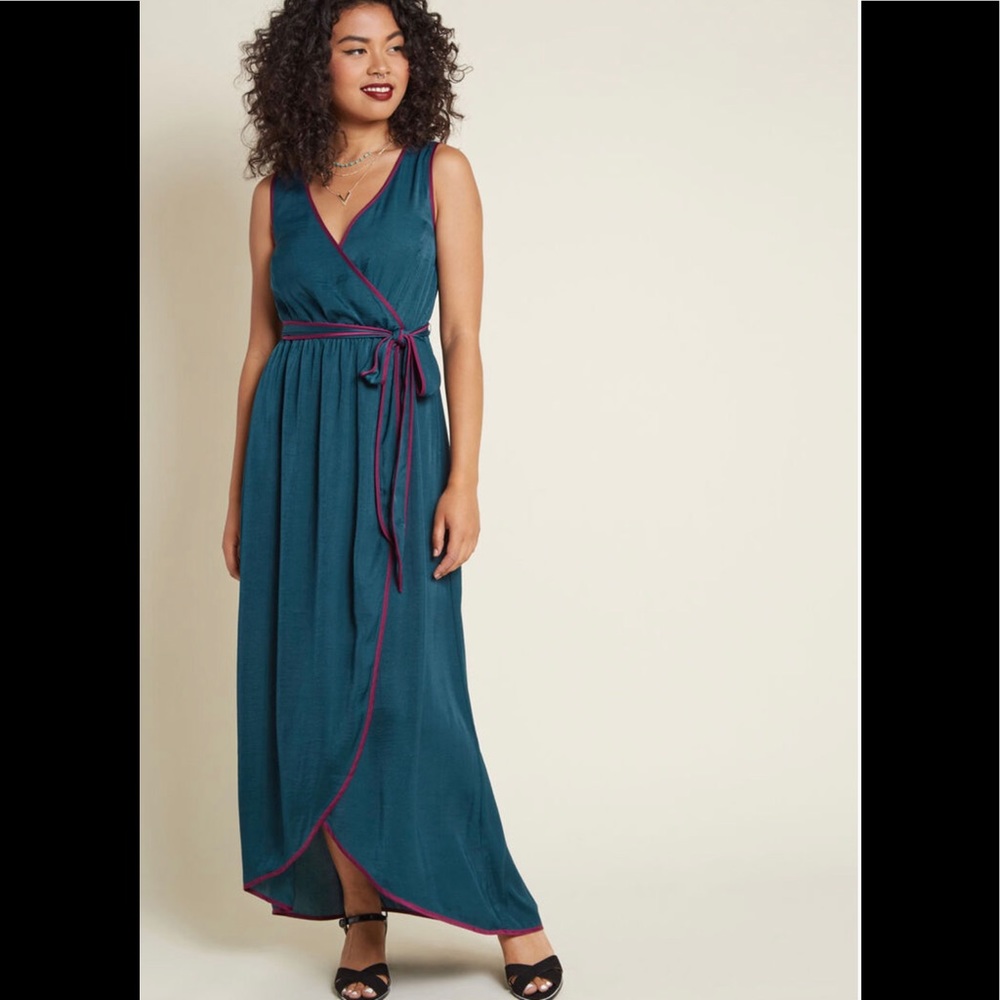 ModCloth “Certainly Seventies” Faux Wrap Dress